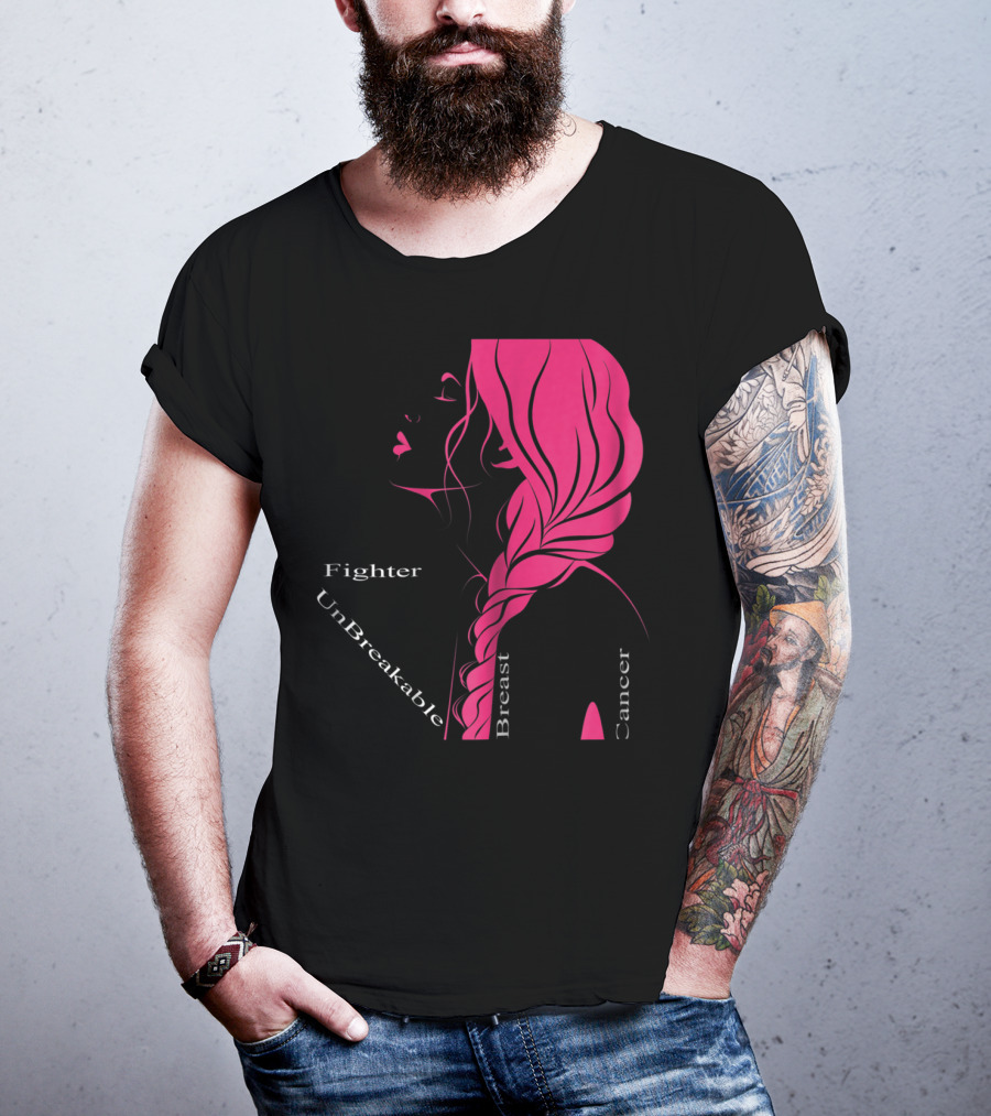 Breast Cancer Fighter Unbreakable Warrior T-Shirt