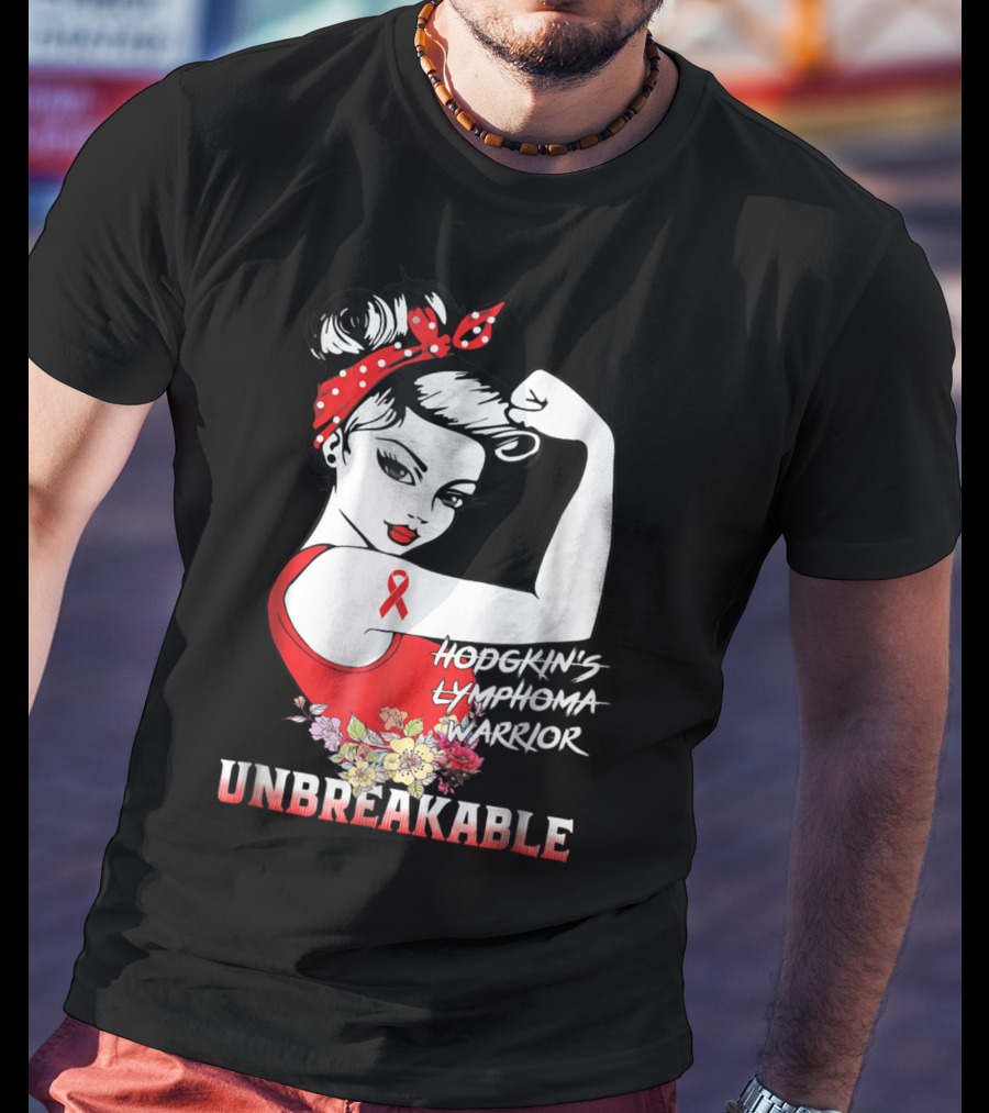 Hodgkin's Lymphoma Warrior Unbreakable T-Shirt