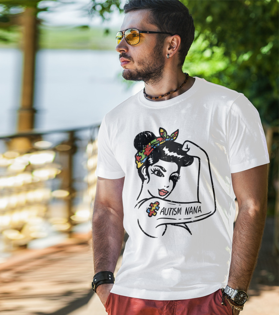 Autism Nana Unbreakable Awareness Longsleeve T-Shirt