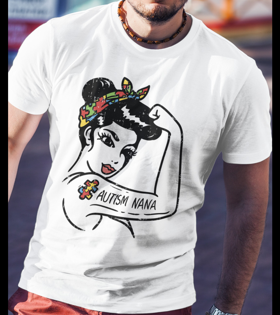Autism Nana Unbreakable Awareness Longsleeve T-Shirt