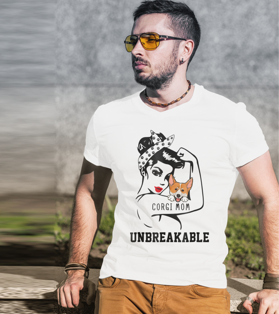 Pembroke Corgi Mom Unbreakable T-Shirt