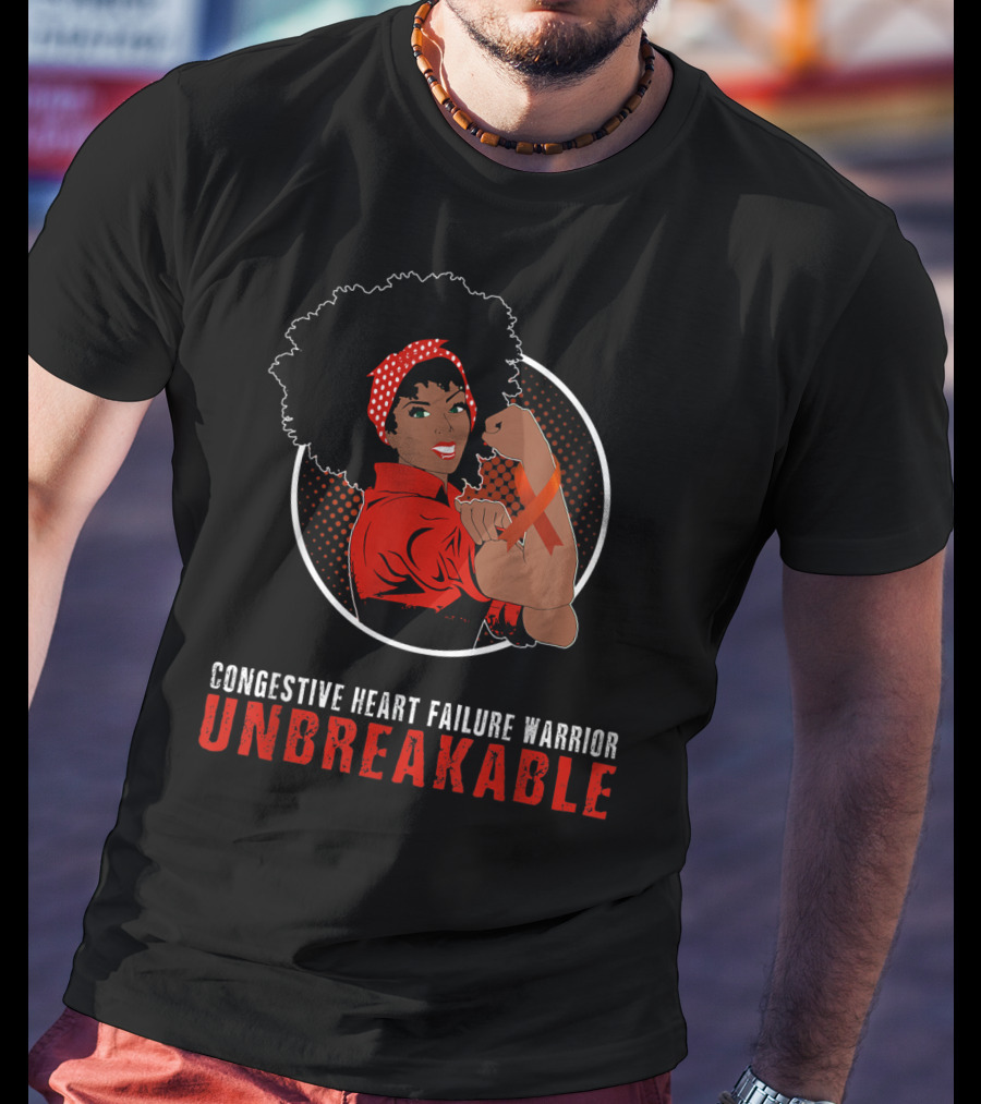 Congestive Heart Failure Warrior Unbreakable T-Shirt