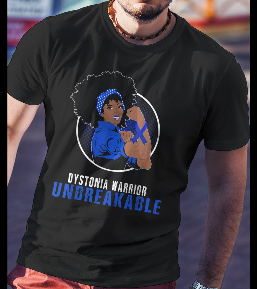 Dystonia Warrior Unbreakable Black Girl T-Shirt