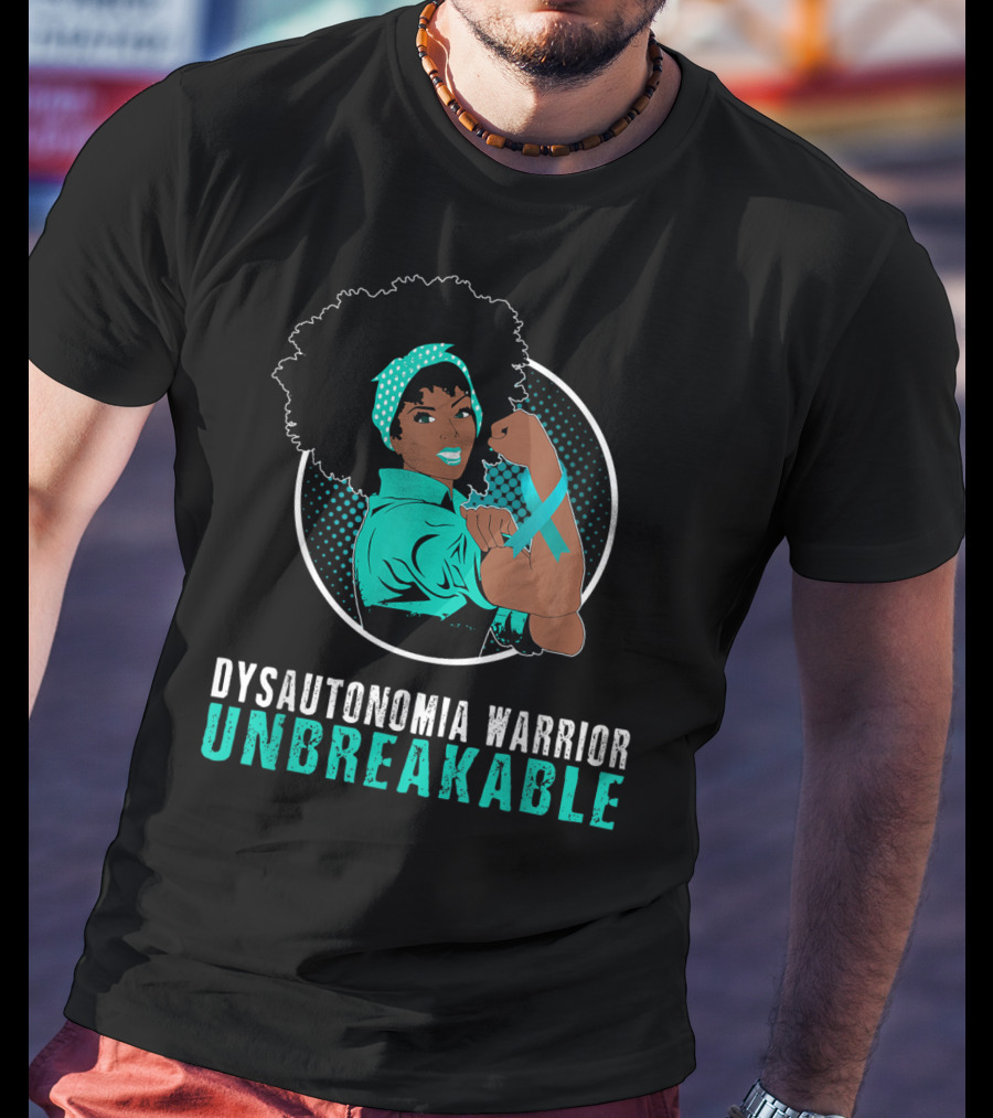 Black Girl Dysautonomia Warrior Unbreakable T-Shirt