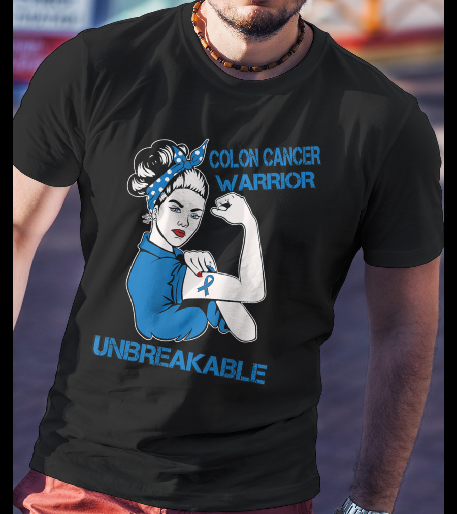 Colon Cancer Warrior Strong Unbreakable T-Shirt