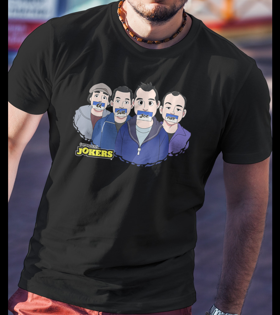 Impractical Jokers Q Sal Joe And Murr Cartoon T-Shirt