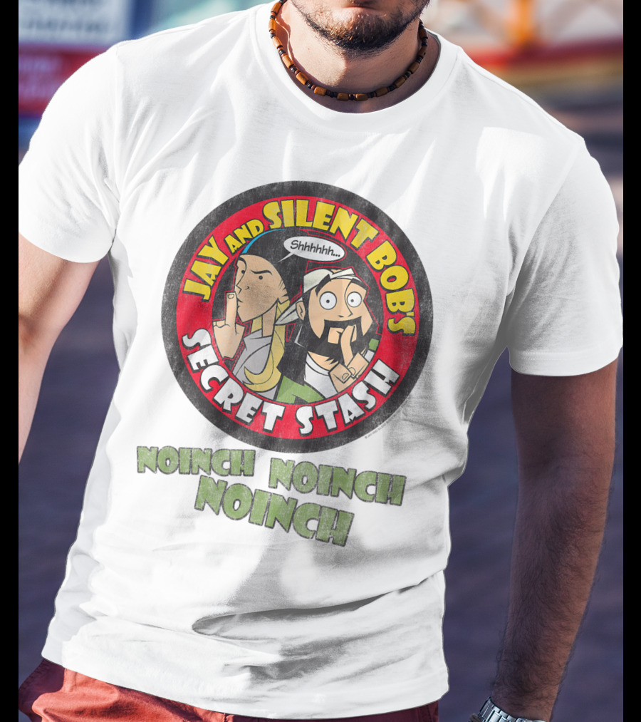 Jay And Silent Bob's Secret Stash Shhhhh Noinch Noinch Noinch T-Shirt