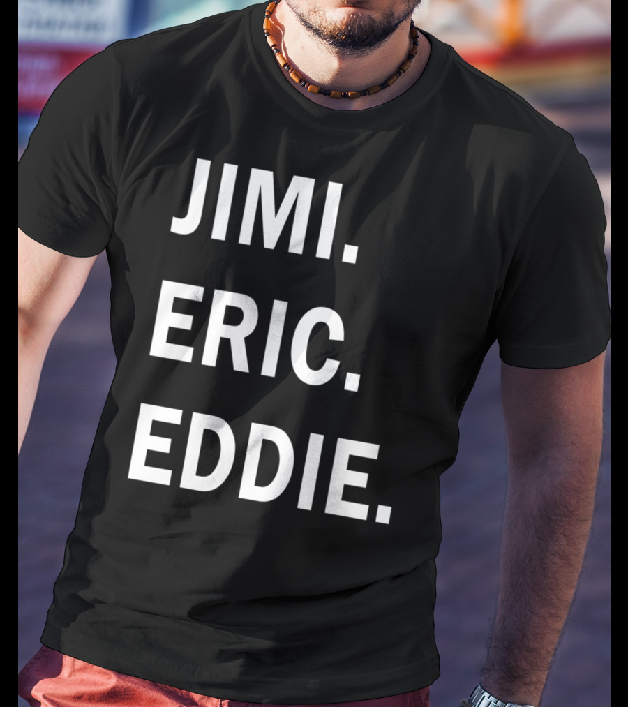 Guitar Gods Jimi Eric Eddie Musician Legends T-Shirt