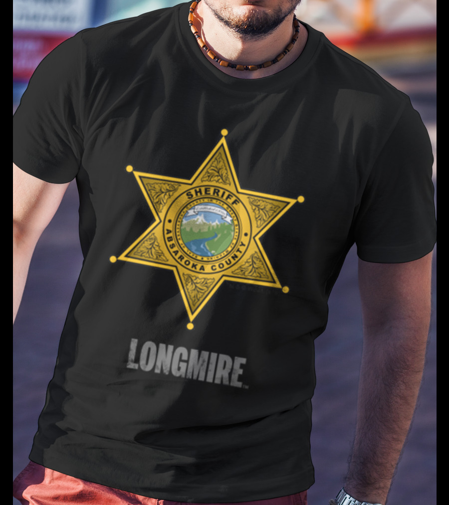 Longmire Sheriff Absaroka County Badge T-Shirt