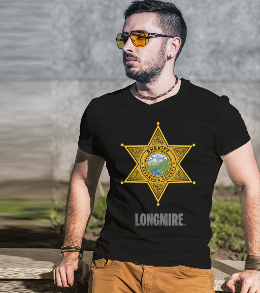Longmire Sheriff Absaroka County Badge T-Shirt