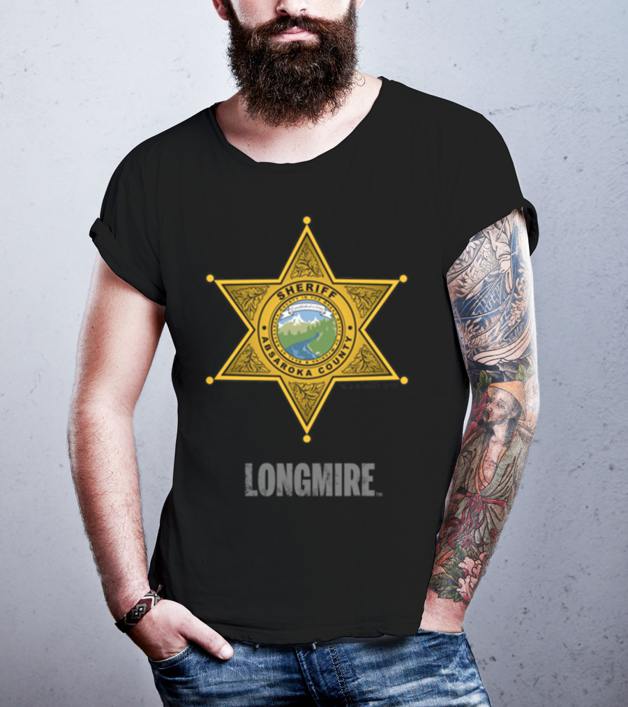 Longmire Sheriff Absaroka County Badge T-Shirt