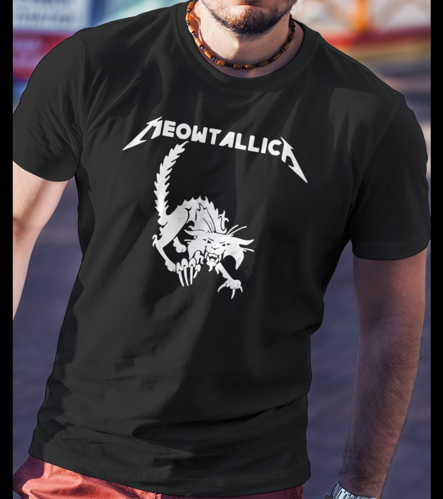 Meowtallica Heavy Metal Cat Lover Feline T-Shirt