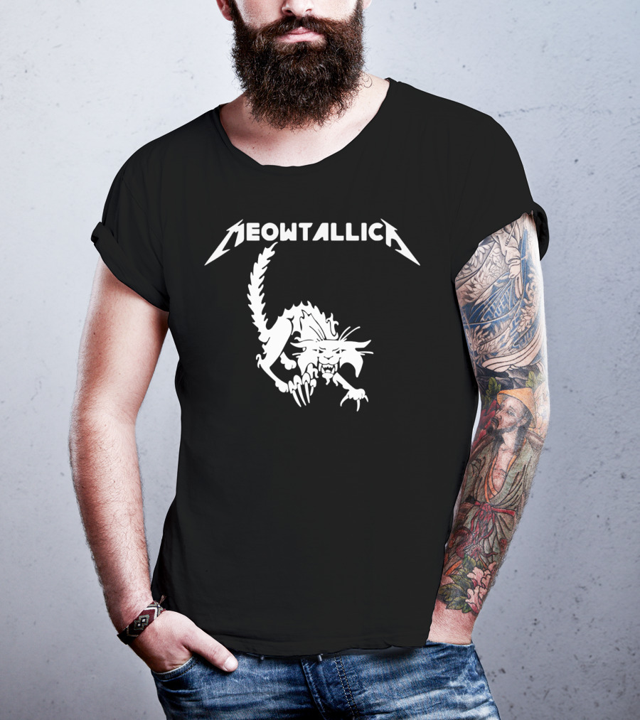 Meowtallica Heavy Metal Cat Lover Feline T-Shirt