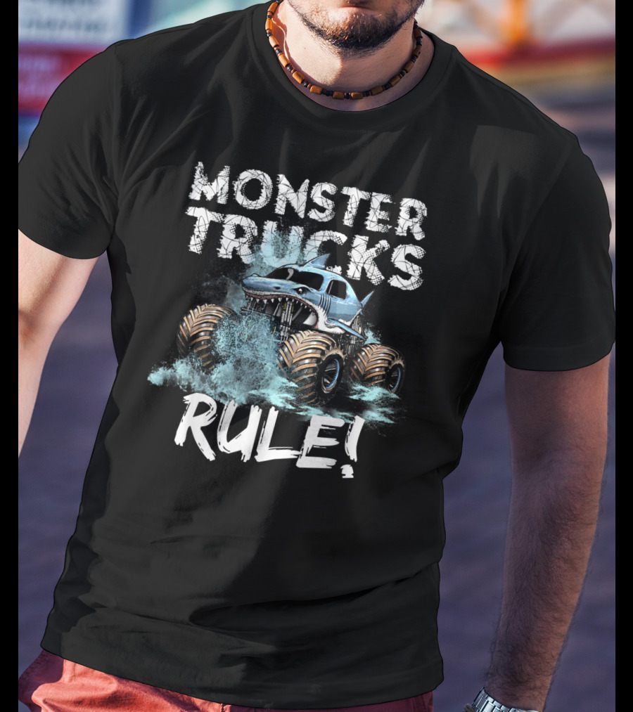 Monster Trucks Rule Monster Truck Crushing T-Shirt