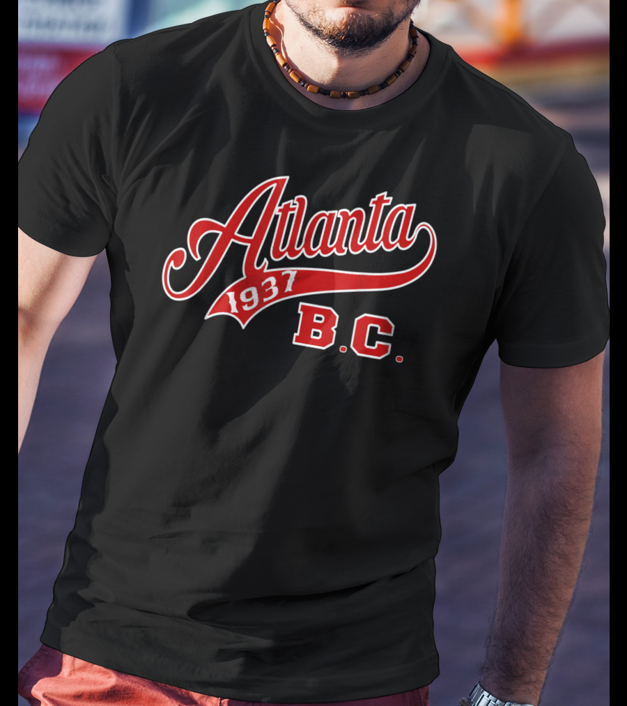 Atlanta 1937 B.C. Negro Baseball League Apparel Blk T-Shirt