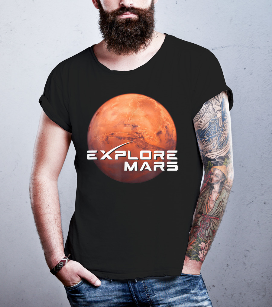 Explore Mars SpaceX Mars Exploration T-Shirt