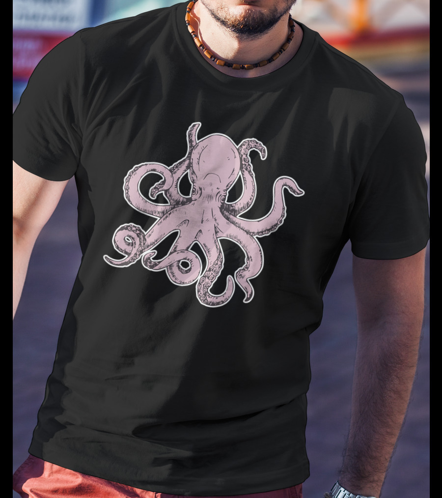Octopus Tentacles Pink T-Shirt