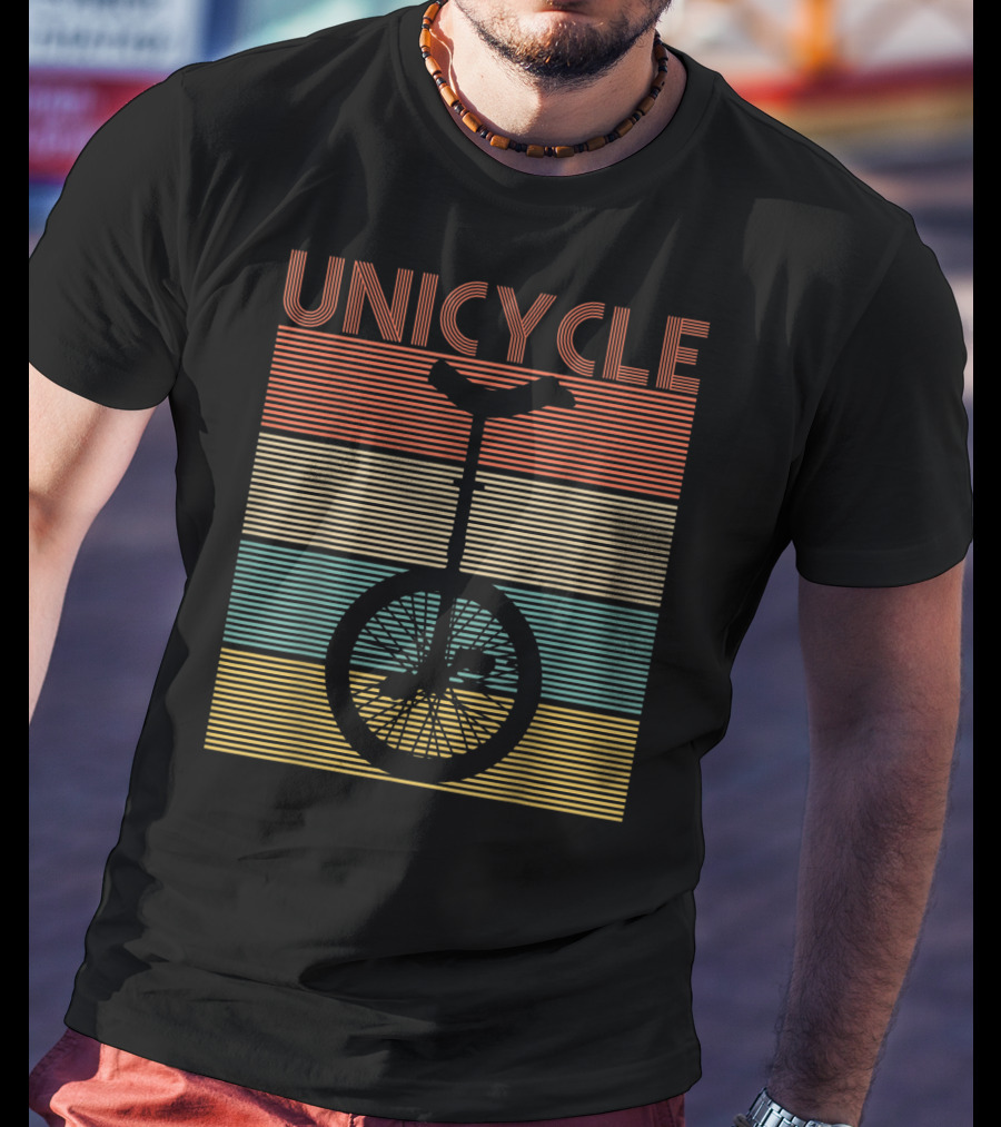Unicycle Retro Stripe T-Shirt
