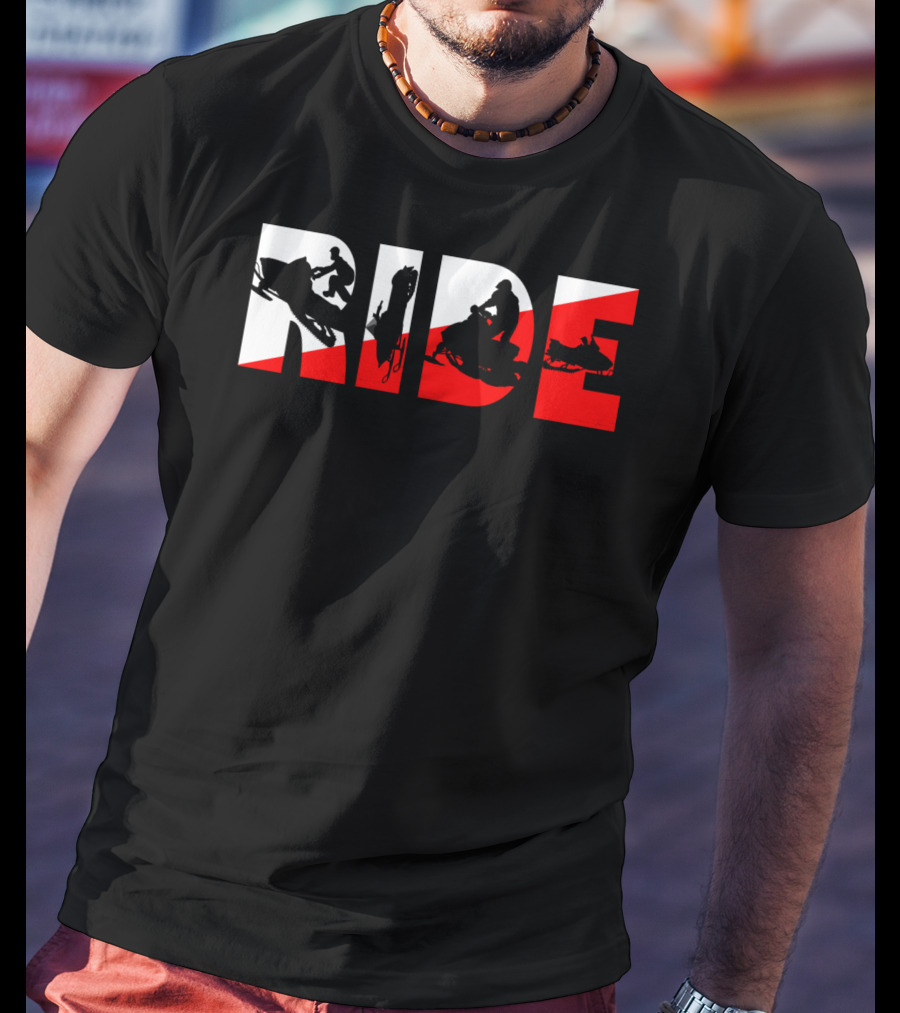 Ride Snowmobile Motor Sled Adventure T-Shirt