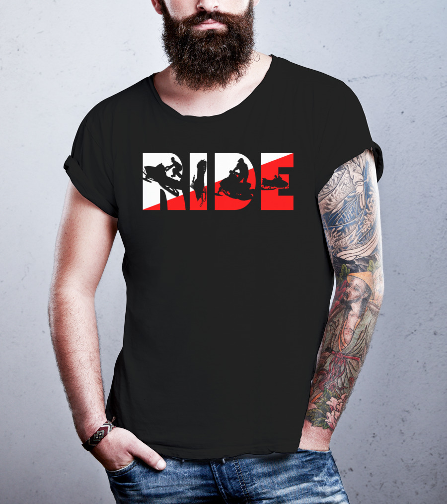 Ride Snowmobile Motor Sled Adventure T-Shirt