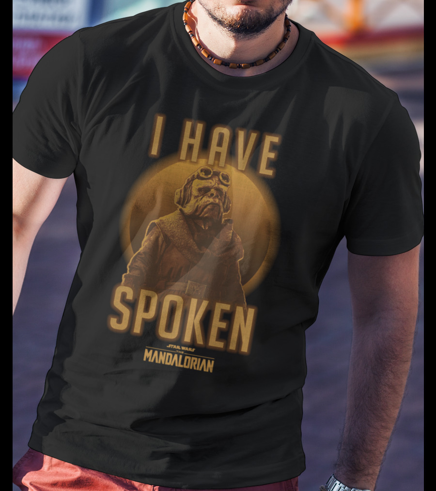 Star Wars The Mandalorian Kuiil I Have Spoken Text And Character T-Shirt