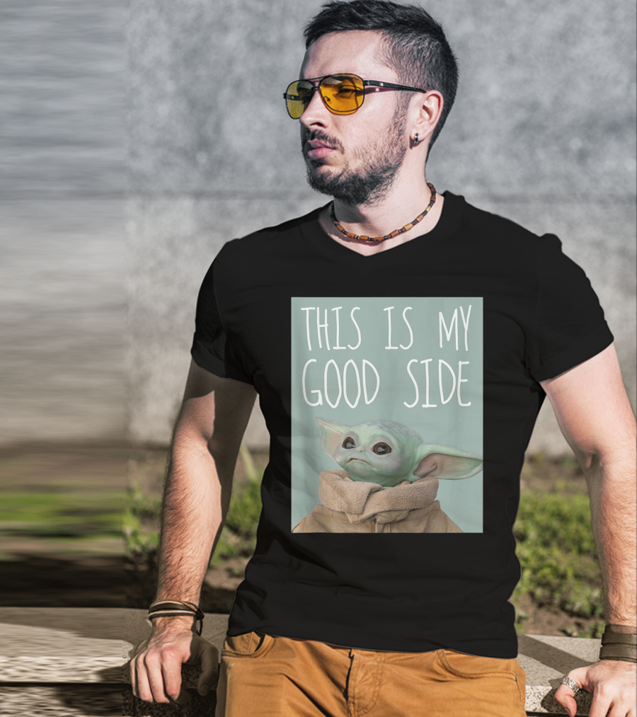 This Is My Good Side Star Wars The Mandalorian The Child T-Shirt