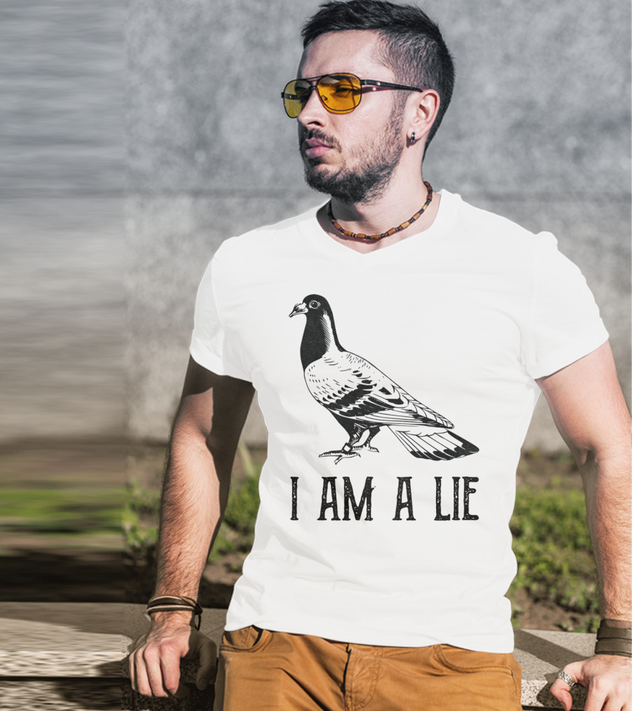 Vintage Bird I Am A Lie Aren't Real Spies T-Shirt