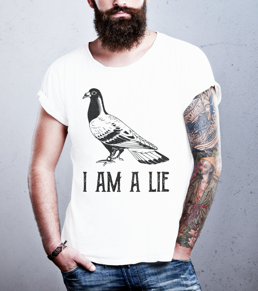 Vintage Bird I Am A Lie Aren't Real Spies T-Shirt