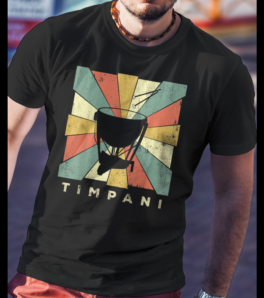 Timpani Vintage Percussion Music T-Shirt
