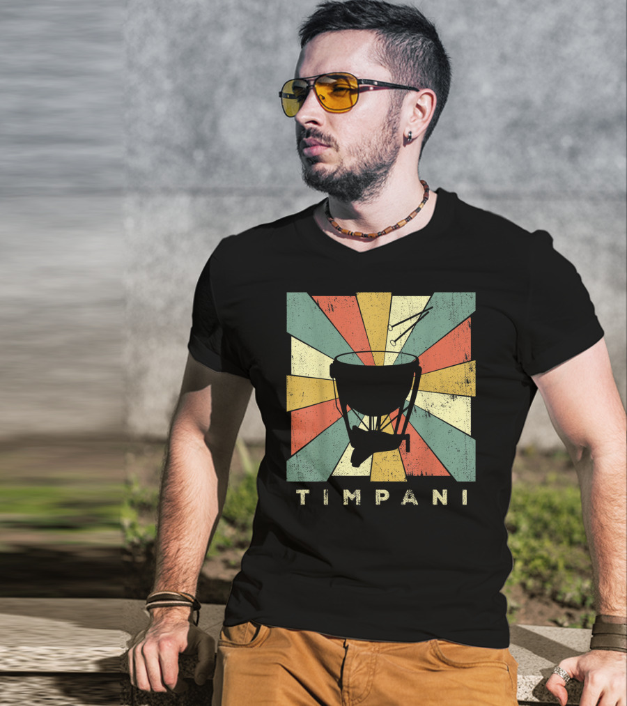 Timpani Vintage Percussion Music T-Shirt