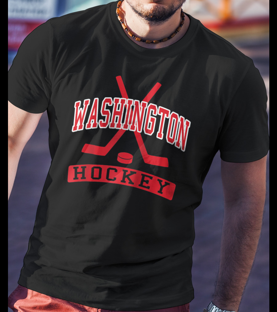 Washington DC Vintage Ice Hockey Historic Charm T-Shirt