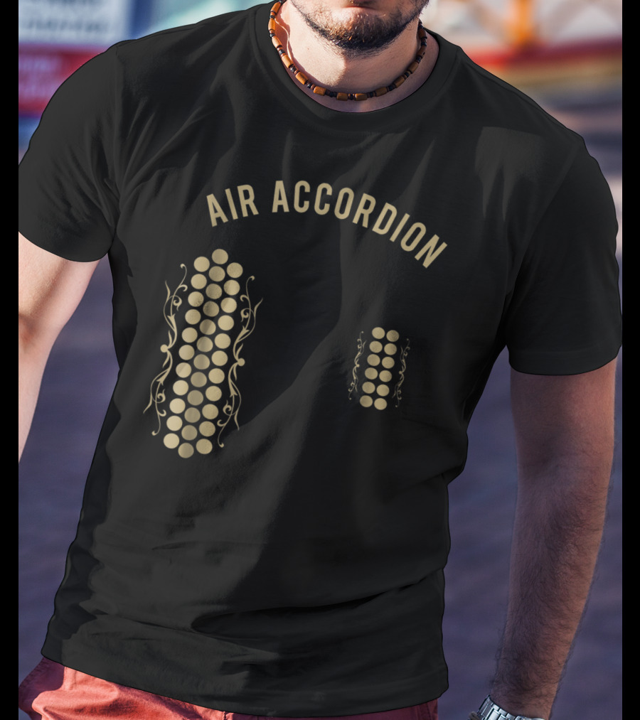 Air Accordion Original Musical Circles T-Shirt