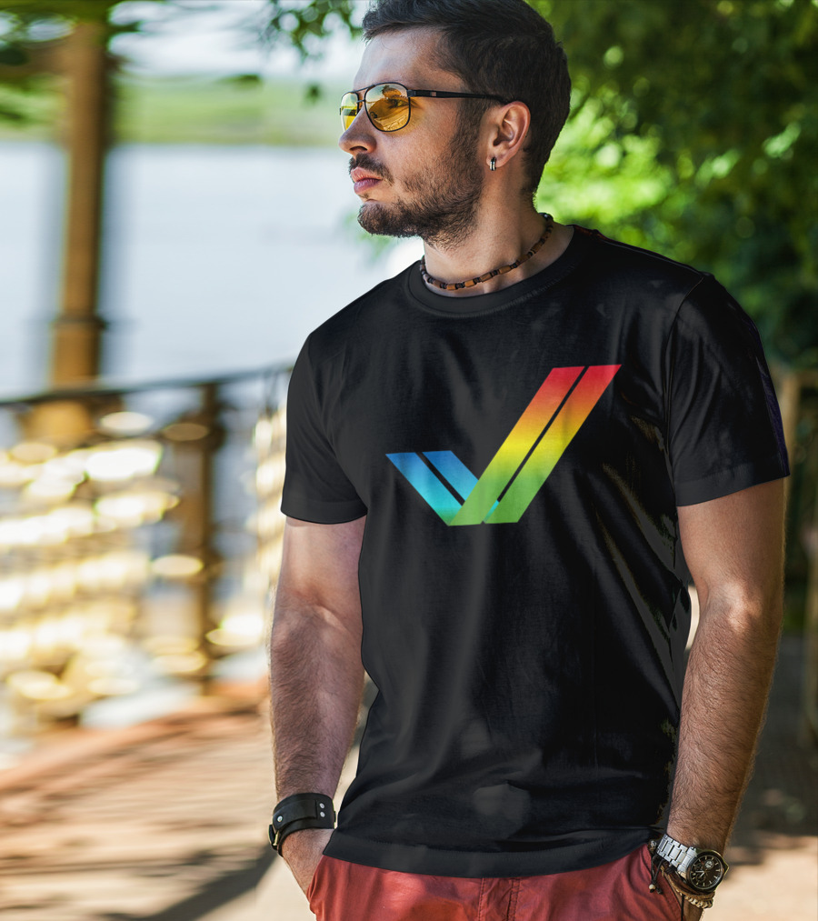 Amiga Rainbow Tick Computer T-Shirt