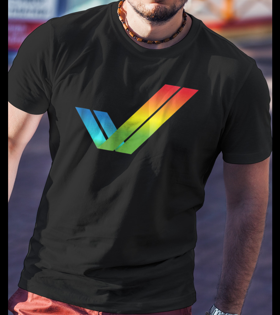 Amiga Rainbow Tick Computer T-Shirt