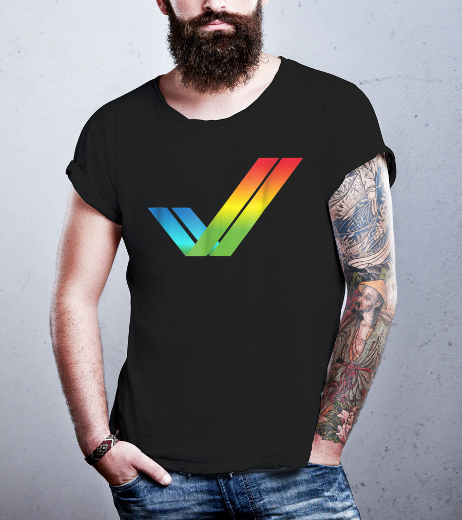 Amiga Rainbow Tick Computer T-Shirt