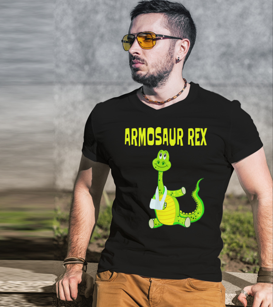 Armosaur Rex Funny Broken Arm Dinosaur T-Shirt