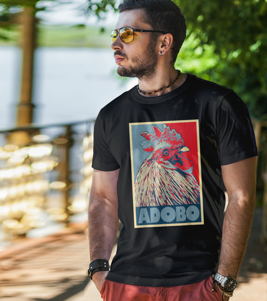 HOPE Adobo For FilAm Families And Friends Rooster T-Shirt