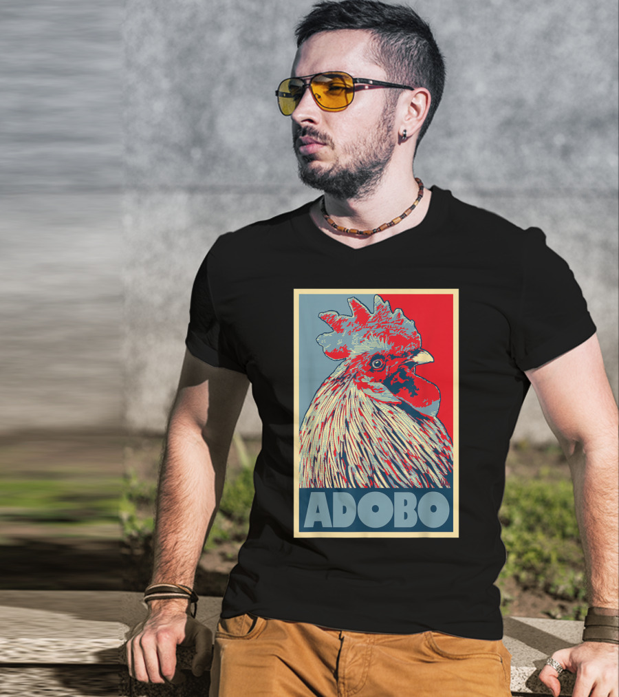 HOPE Adobo For FilAm Families And Friends Rooster T-Shirt