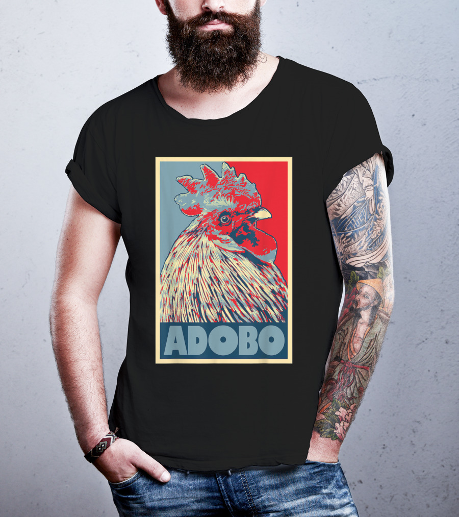 HOPE Adobo For FilAm Families And Friends Rooster T-Shirt