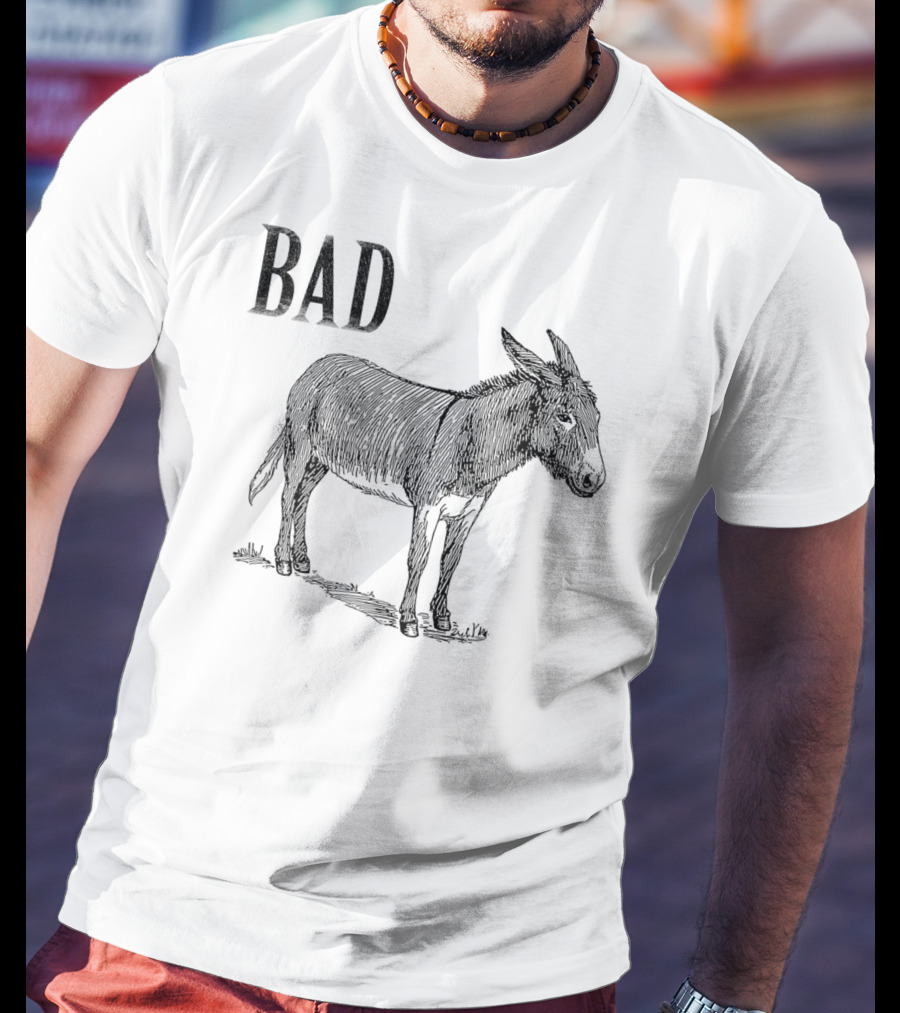 Funny Sarcastic Sayings Bad Ass Donkey T-Shirt