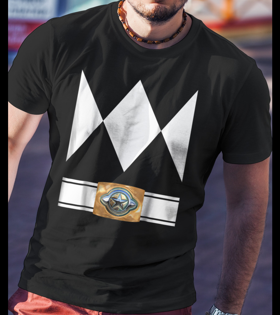 Funny Super Hero Ranger Costume White Diamond Emblem T-Shirt