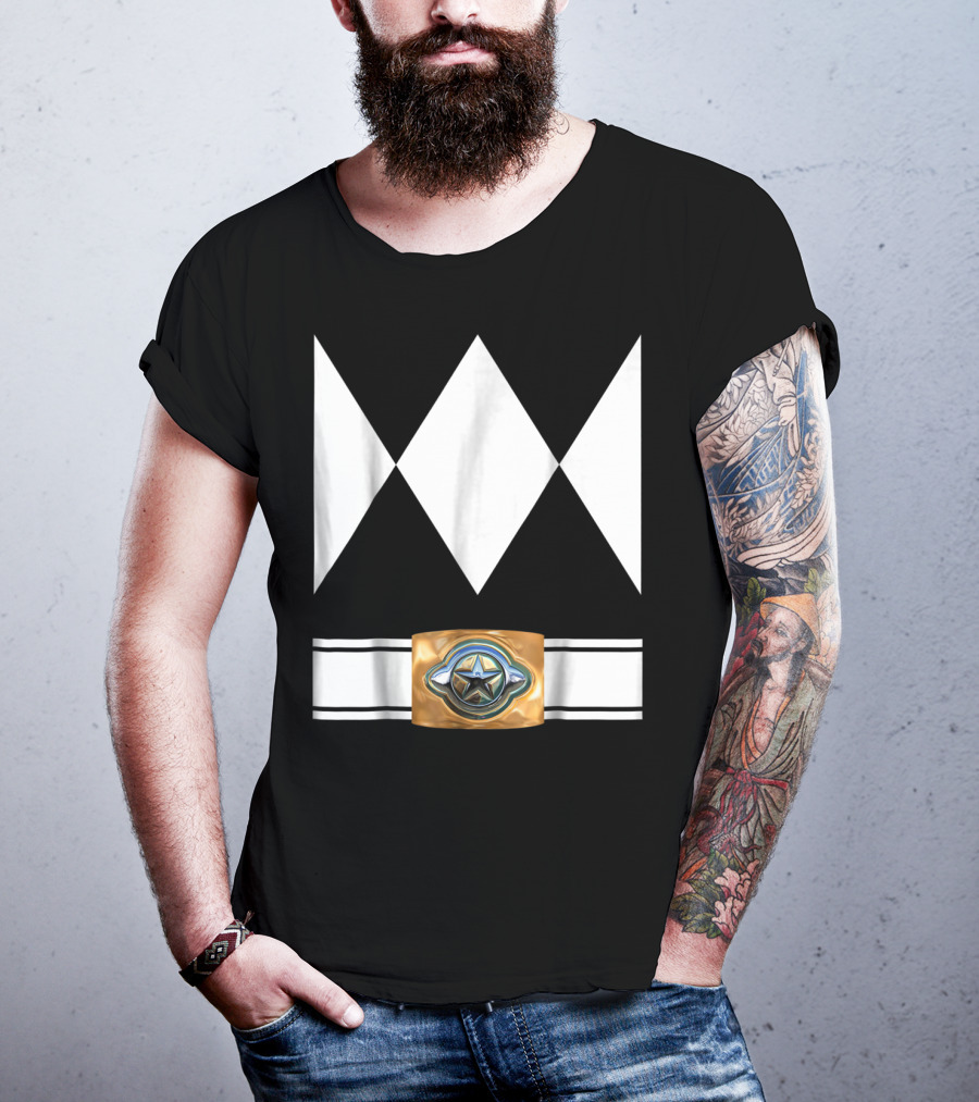 Funny Super Hero Ranger Costume White Diamond Emblem T-Shirt