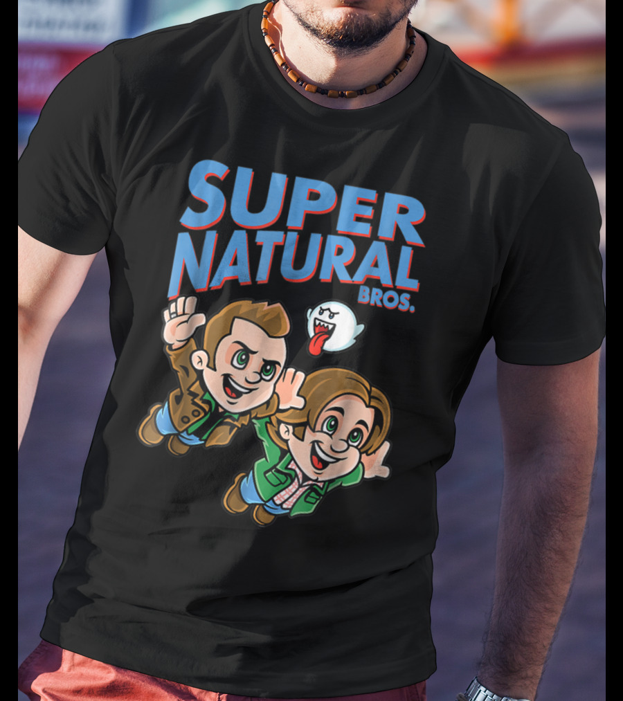 Supernatural Bros Funny Mashup With Ghost Character T-Shirt