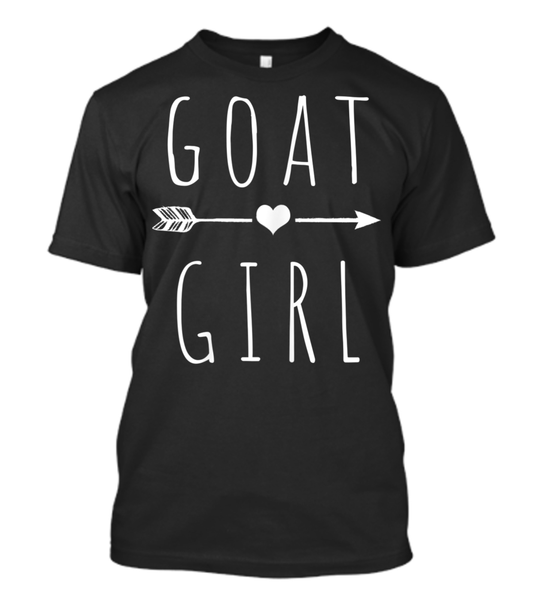 GOAT GIRL Heart Arrow I Love Goats T-Shirt
