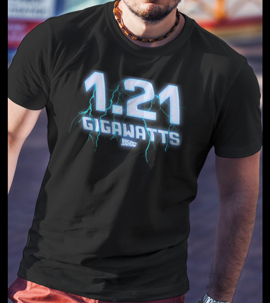 1.21 Gigawatts Back To The Future Lightning T-Shirt