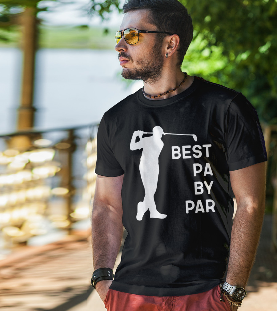 Best Pa By Par Golf Silhouette With Golfer Swing T-Shirt