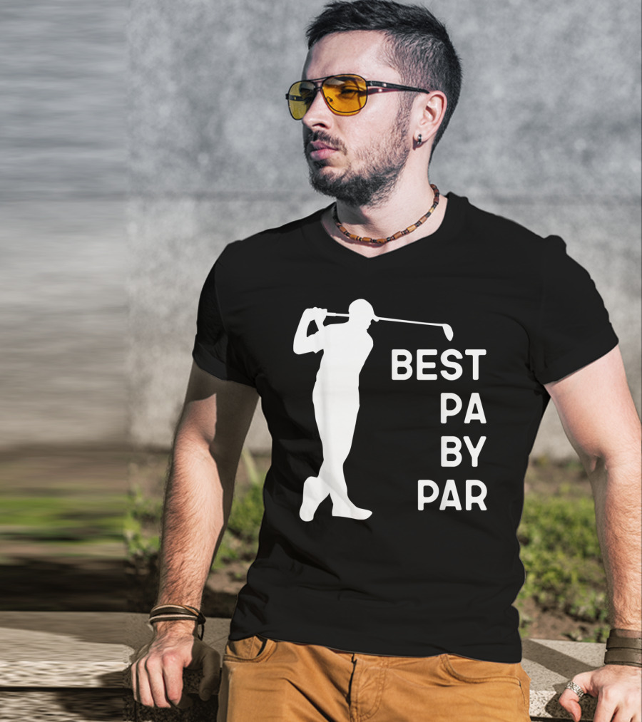Best Pa By Par Golf Silhouette With Golfer Swing T-Shirt