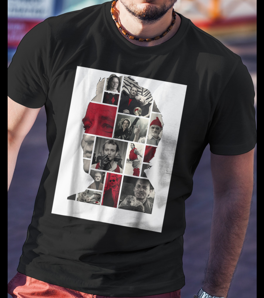 Classic Bill Murray Film Collage T-Shirt