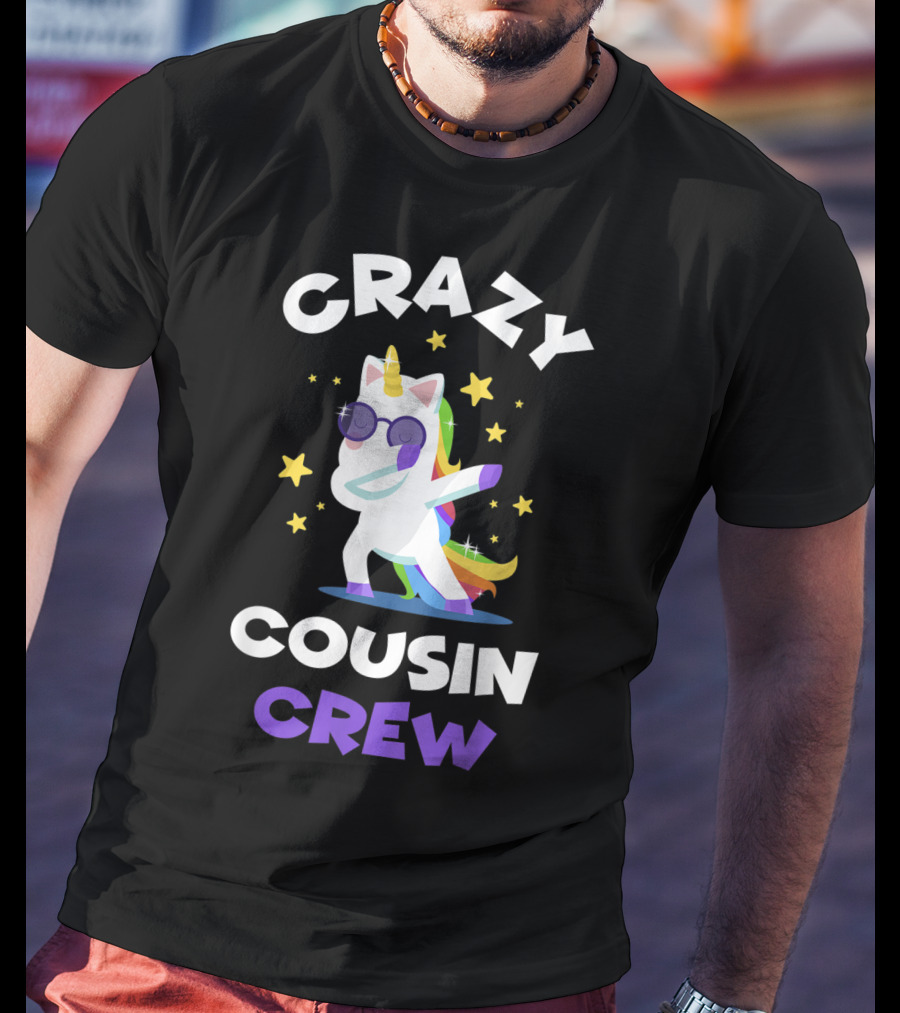 Crazy Cousin Crew Unicorn Dabbing Reunion T-Shirt