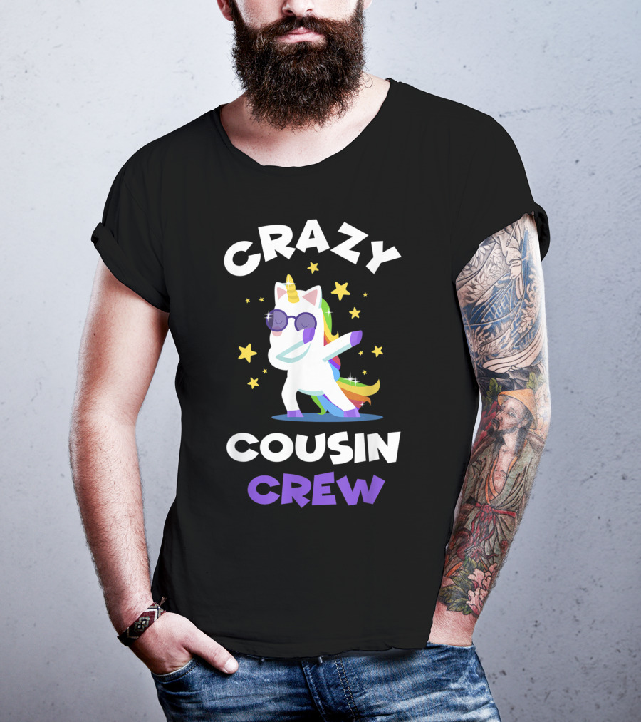 Crazy Cousin Crew Unicorn Dabbing Reunion T-Shirt